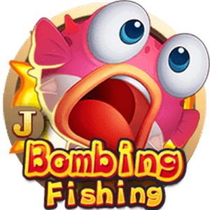 Bombing fishing logo